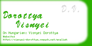 dorottya visnyei business card